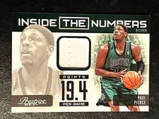2012-13 Prestige Paul Pierce Inside The Numbers Game Worn Patch Jersey card