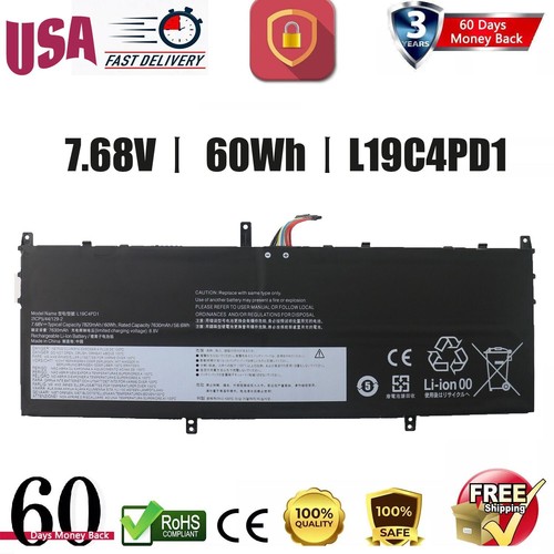 KXRSII Batteria Per Lenovo Yoga C640-13IML E 6-13ARE05 – 60Wh, 7820mAh, 4 Celle – Sostituisce L19C4PD1, L19D4PD1, 5B10U65274 E Tante Altre!
