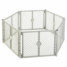 North States 8669 Superyard Classic 6 Steel Panel Play Pen Toddleroo Heavy Duty