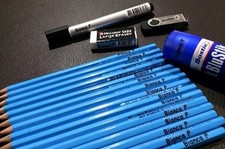 160 Clear Personalised Name Label Stickers - Pencil 22 09mm Dishwasher Safe