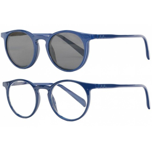 Lunettes Loupe Solaires Clip Magnétiques - Dioptrie 3,5, Rouge, Rondes, Neuves Avec étiquettes