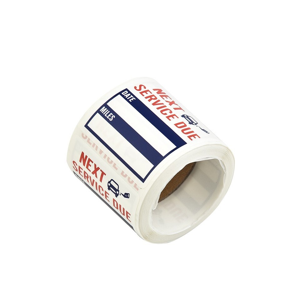 Clear Stickers Lite 150pcs/roll 2*2inch Oil Change Pack Reminder Hot