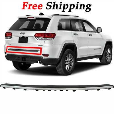 For 2015-20 New Rear Step Pad Molding Trim Chevy Tahoe Chrome & Black GM1191142
