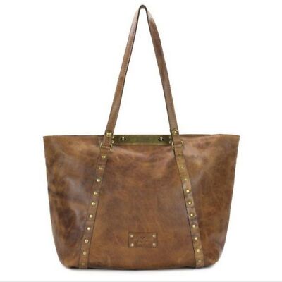 Patricia Nash Brown Distressed Leather Benvenuto Tote