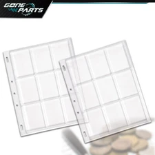 Certified Coin Pages Lighthouse Encap Graded Slab Album 2 Sheets NGC PCGS GP H/P