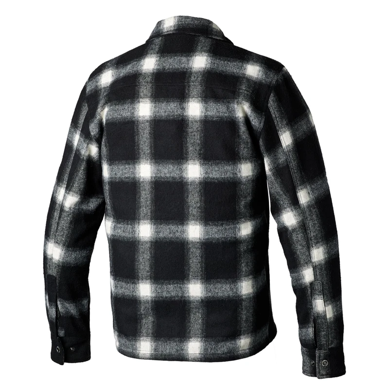 RST Brushed Lady Shirt Check Ce Ladies Motorcycle Jacket Black White, photo 2 of 2