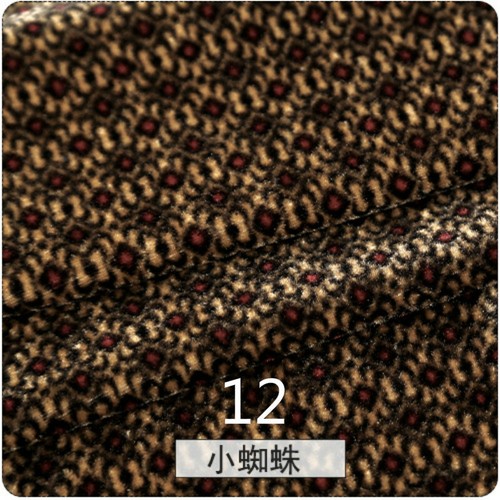Printed Thick Velvet Fabric Cloth Material for Dress Shoes Upholstery Craft - Picture 14 of 29