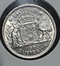 Australian 1960 FLORIN CH UNC