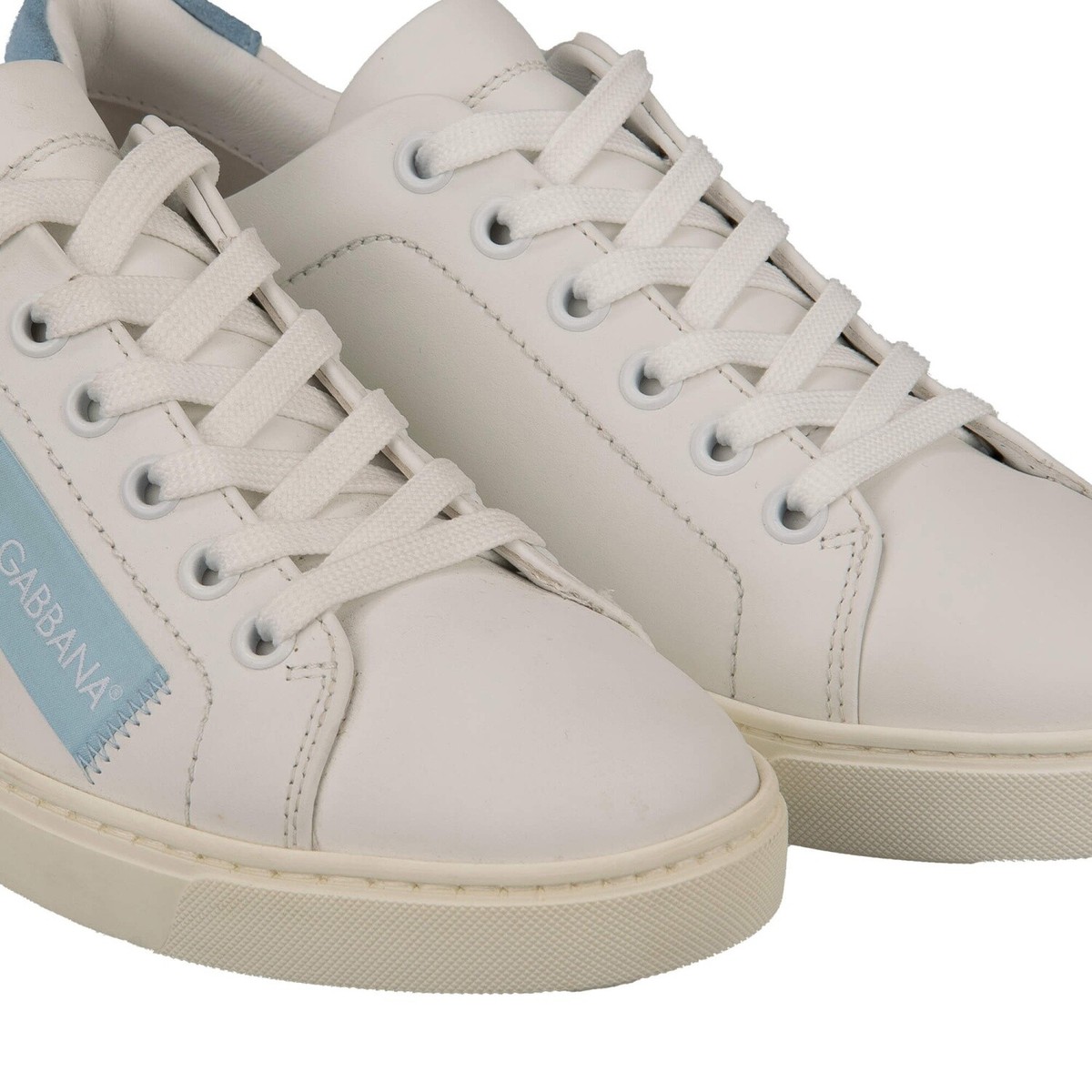 関税込み【Dolce&Gabbana】DGランナースエードトリムスニーカー DOLCE & GABBANA DG Logo Patch Leather Suede Sneaker LONDON