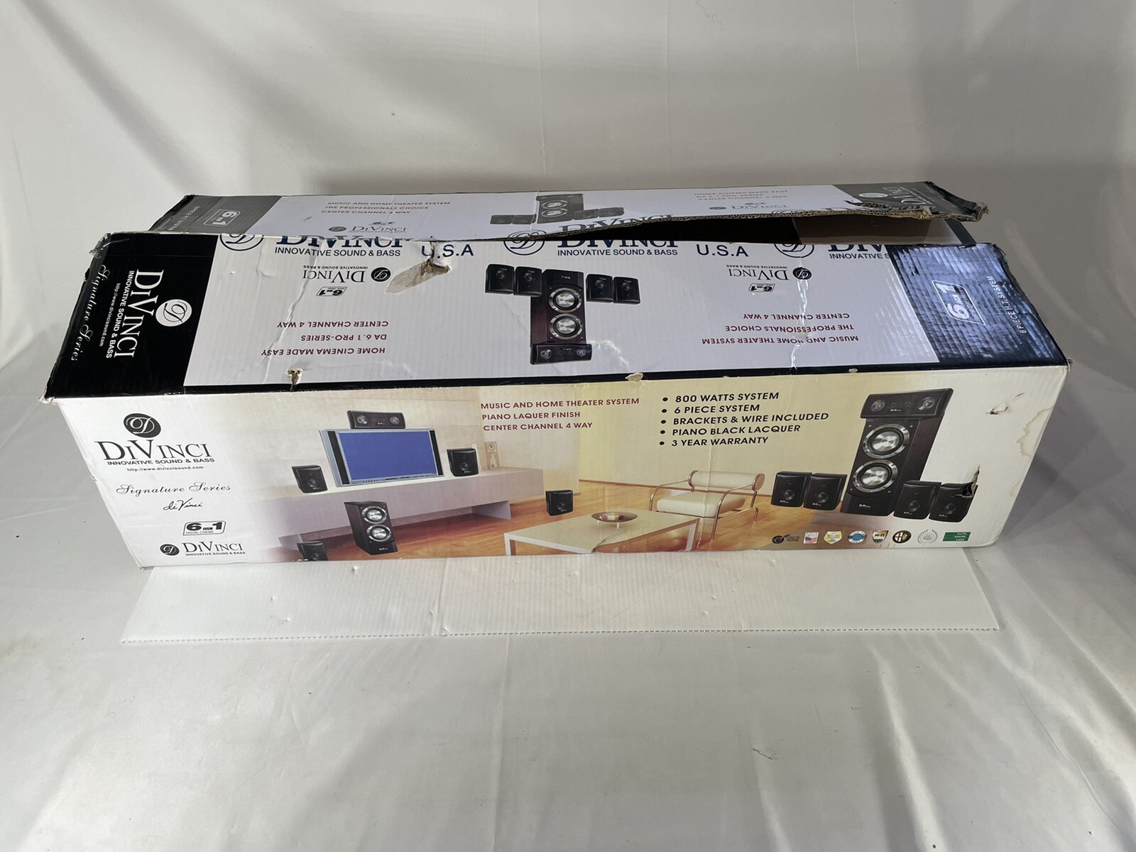 DIVINCI 6 Piece H.T.System DA 6.1 Pro Series Home Theater Speakers 800W eBay