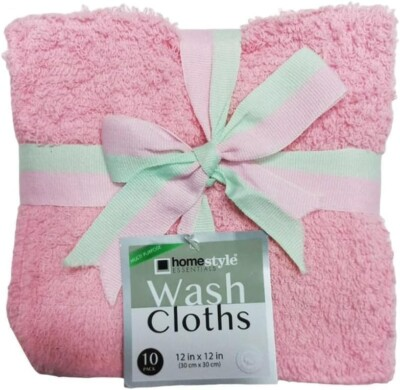 #ad 20 PCS Washcloth Towel Set 100% Cotton Soft Wash Cloths for Face amp; Body 11quot;X11quot; $17.98