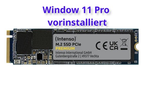 Intenso SSD M.2 PREMIUM 500GB M.2 2280 PCIe 3.0 x4 NVMe Windows vorinstallert - Afbeelding 2 van 5