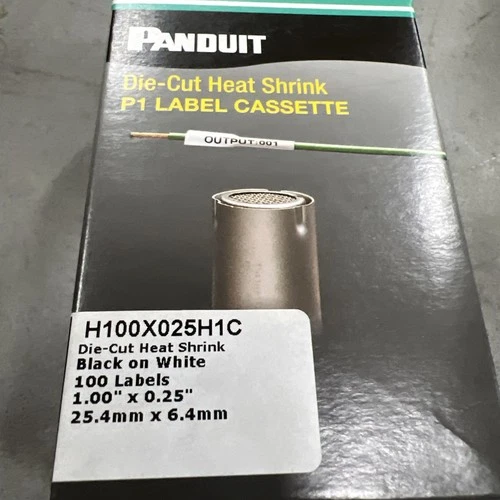 PANDUIT H100X025H1C HEAT SHRINK LABELS