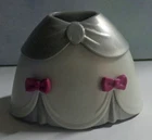 Vintage Playmobil Princess Queen Dark Gray Light Gray Hoop Skirt for Charity