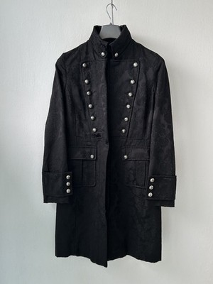 Avant Garde Aderlass Black Goth Vampire Coat Victorian Style Rare Women Size M