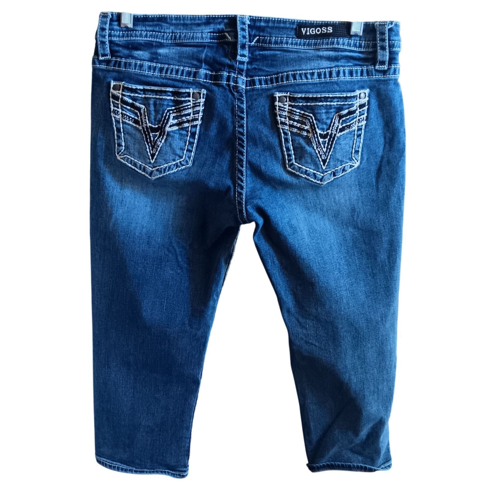 Vigoss Womens Jeans s 12 Heritage Fit Denim Capri Jeans 36"