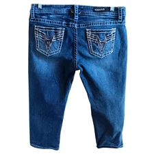 Vigoss Womens Jeans s 12 Heritage Fit Denim Capri Jeans 36"