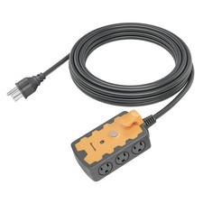 DEWENWILS Workshop Power Strip, 6-Outlets Strip with 15 15FT, Yellow Grey