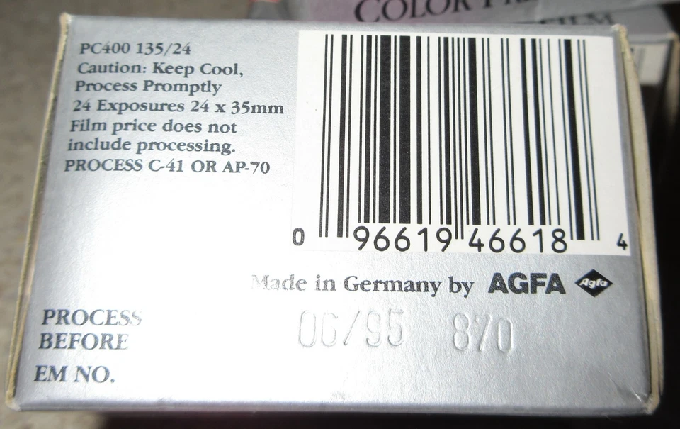 Lot 3 Vintage AGFA Germany PRICE CLUB 400 Color Print Film 135/24 DX - Image 3 of 4