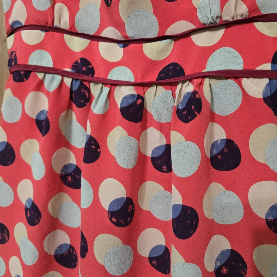 Anthropologie Moulinette Soeurs Dot Dress Sz 2 A-Line Pockets Boho Retro - Image 3 of 4