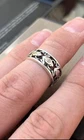 Vintage Sterling 925 Silver 🐸 Leapfrog Band Ring Sz 7.25 ( 17.5mm )