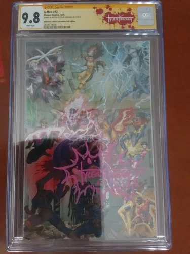 X-Men #12 CGC SS 9.8 Premium Signed Tyler Kirkham C2E2 Virgin Foil Exclusive 