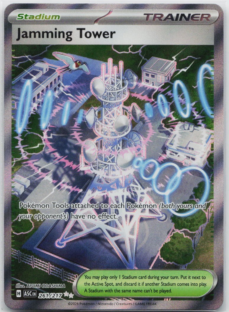 Jamming Tower Ultra Rare ME: Ascended Heroes 261/217 Pokemon TCG