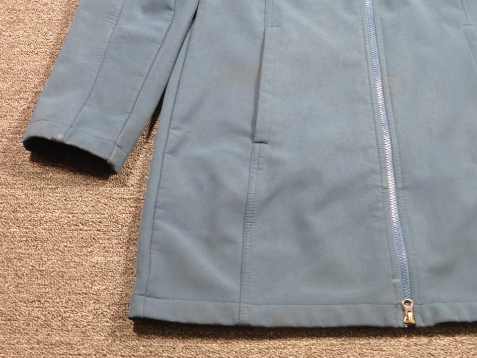 Abrigo Eddie Bauer Softshell Mujer Mediano Con Capucha Cremallera Completa Chaqueta Forrada de Vellón Foto 3 de 4