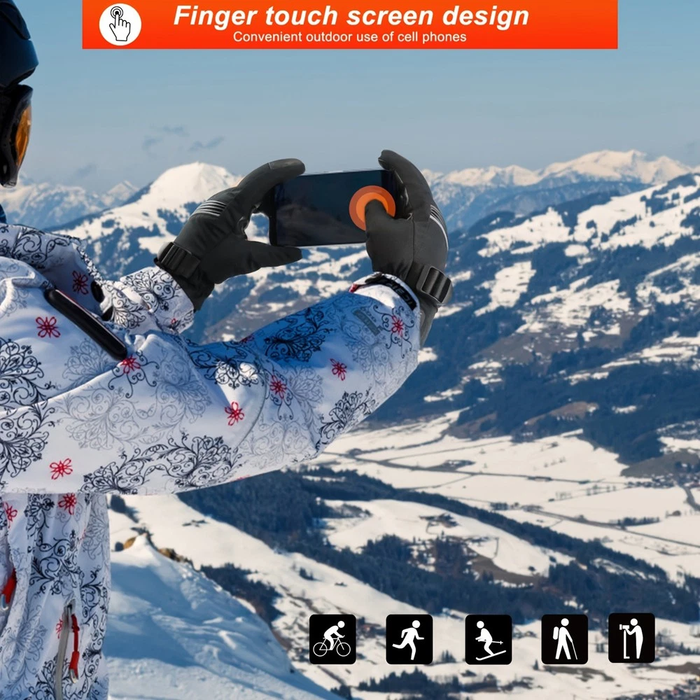 Heated Gloves, Winter Gloves fit Men Women for Skiing, Hunting, Cycling, Outdoor