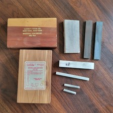 Vintage Garrett Wade Smith's Natural Hard Arkansas File Set - Cedar Box 4