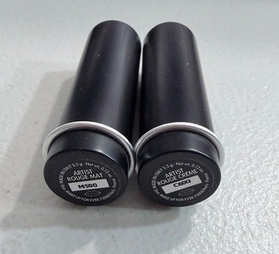 Make Up For Ever Artist Rouge Lipstick Set   M500 Matte & C600 Creme (2 Pack)