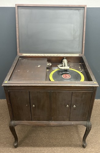Victor Victrola VV-210 Talking Machine Antique Phonograph Record Cabinet 1920s
