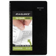 AT-A-GLANCE 2026 Planner, Monthly, 8" x 12", Large, DayMinder, Black (G4700026)