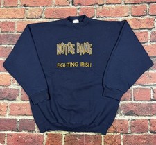 Vintage Notre Dame Fighting Irish Sweatshirt 90s Embroidered Crewneck Men s XL