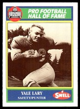 Yale Lary 1990 Swell Greats #106 Detroit Lions NFL READ FREE SHIP AutographDen