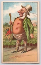 Wheeler & Wilson Mfg Co Sewing Machines Anthropomorphic Potato Bug Trade Card