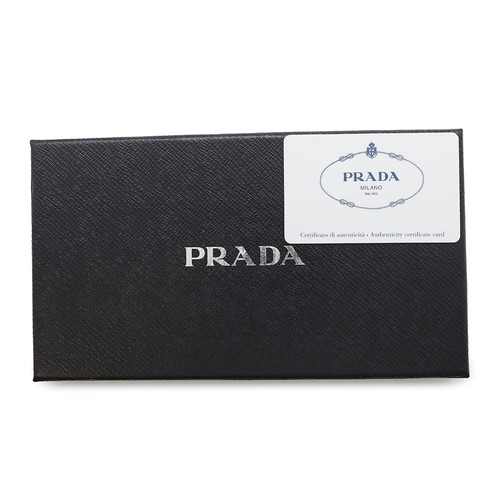 PRADA Zip Around Long Wallet Leather Orange 1M0506 - Picture 15 of 15