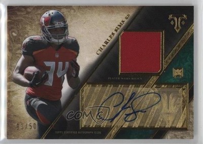 2014 Topps Triple Threads Rookie Relics Emerald 3/50 Charles Sims Auto nd3