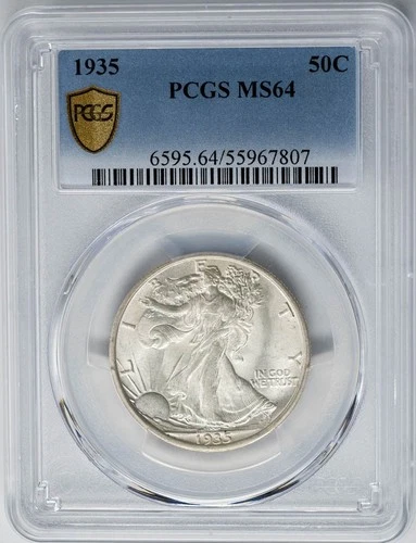 1935 Walking Liberty Half 50c MS64 Secure PCGS 950693-1