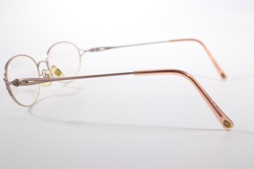 Laura Ashley Eyeglasses Vintage Women Pink Semi-Rimless Metal Glasses Frames - Picture 3 of 4