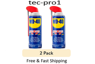 #ad Classic WD 40 Formula Multi Use Product with Smart Straw Sprays 2 Ways 2 Pack $14.99