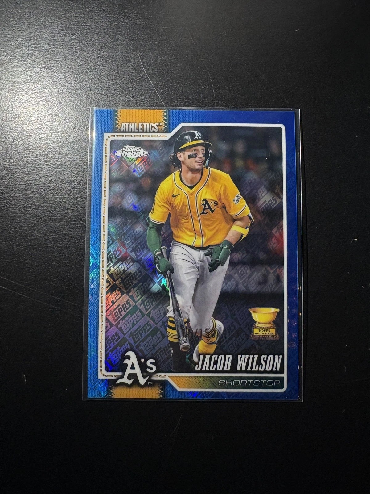 2026 Topps Chrome Jacob Wilson Blue /150 Logo Gold Rookie Cup #227 Athletics