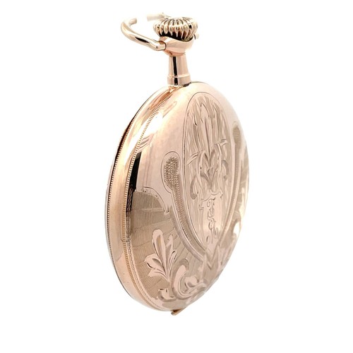 Illinois Hunting Hunter BASCH & CO Pocket Watch Gold Filled C.1917 - Serviced - Picture 6 of 9