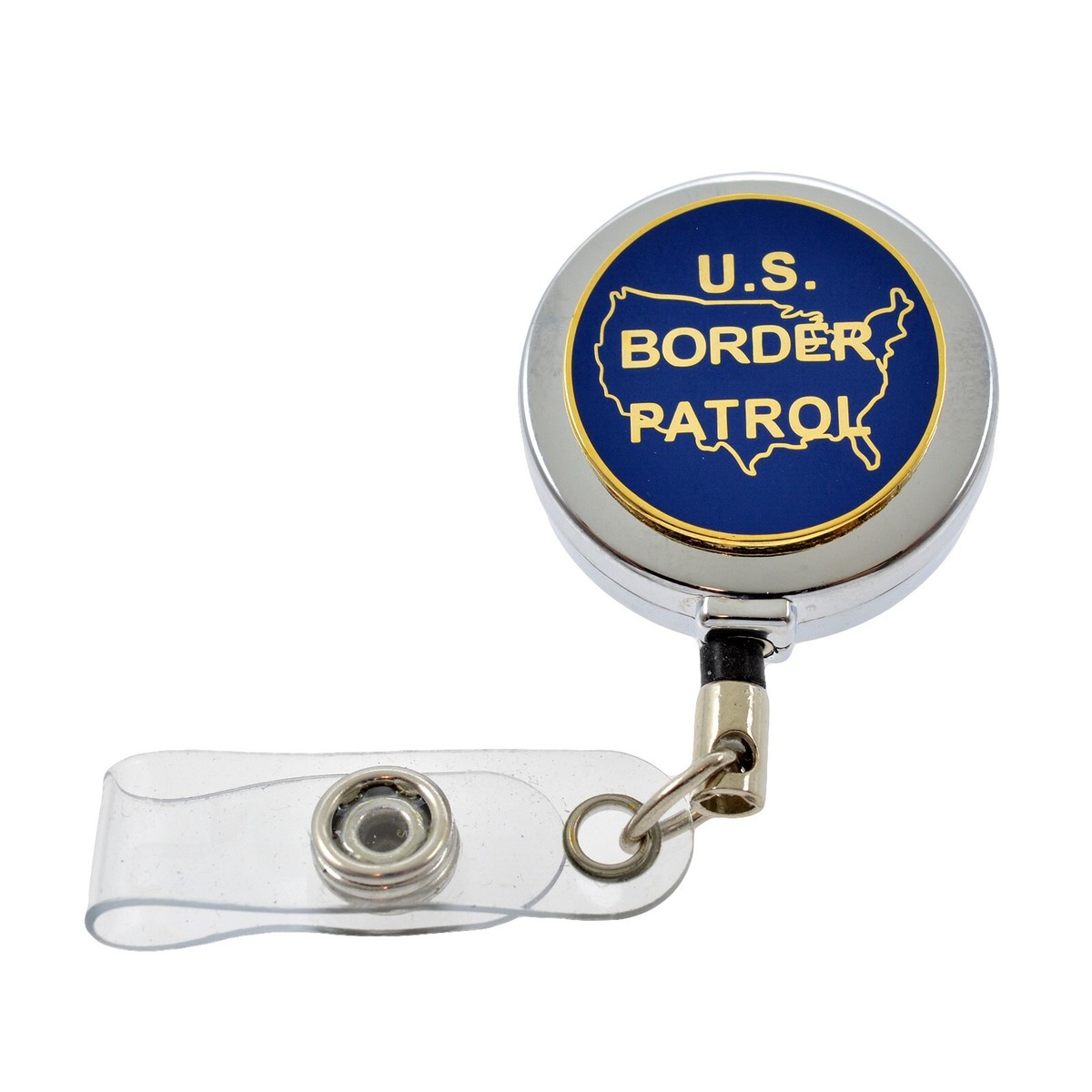 USBP Border Patrol Insignia Retractable Badge Reel ID Card Security Pass Holder