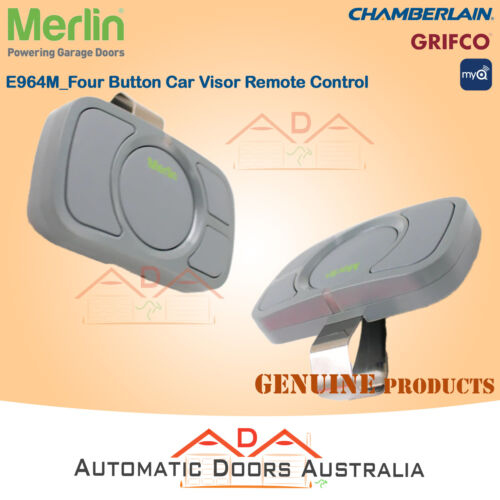 Merlin_E964M_Four Button Car Visor Remote Control (Security+ 2.0 & Security+) - Picture 3 of 5