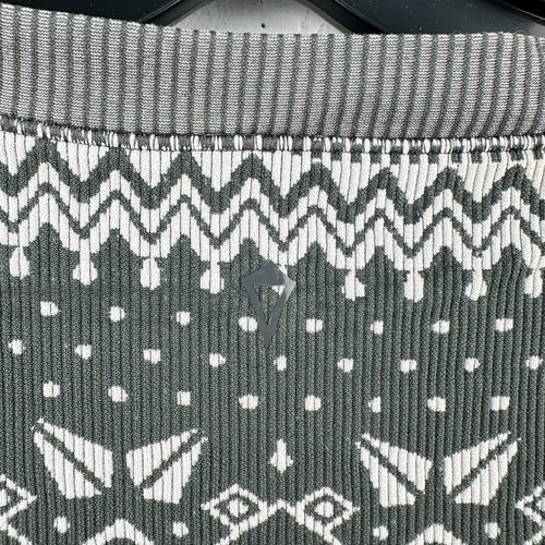 Ivivva Lululemon Sweatshirt Kids 14 Gray Geometric Stretch Long Sleeve Pullover - Picture 6 of 8
