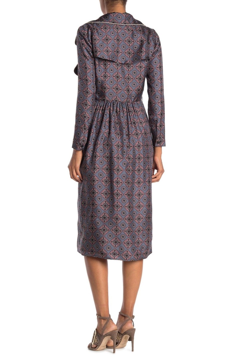 burberry silk trench dress BURBERRY Silk-Satin Trench Dress