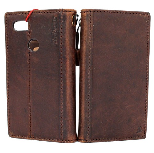Genuine leather case fo Google Pixel 3 book wallet cover strap soft Jafo luxury - Picture 6 of 10