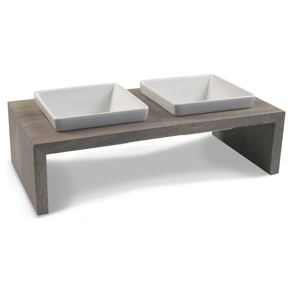 Wolters Futterstation Meshidai Doppelnapf grau für Hunde mit Komfort