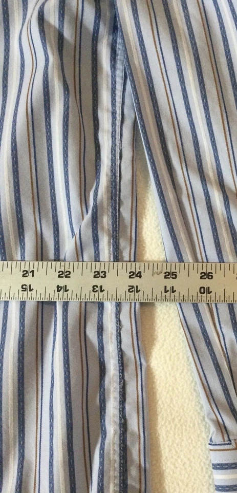 Camisa de vestir Geoffrey Beene XL de algodón a rayas (#310) Foto 4 de 4